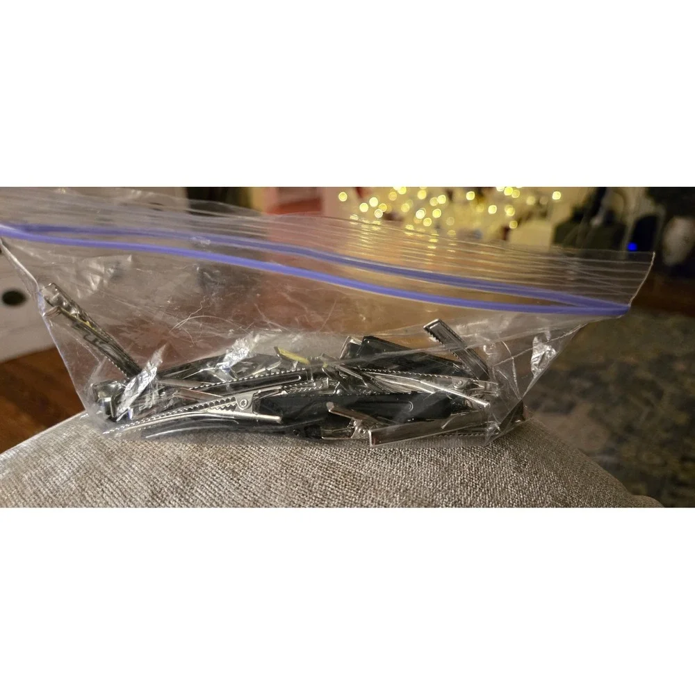 Silver Hair Clips Lot of Approx 20